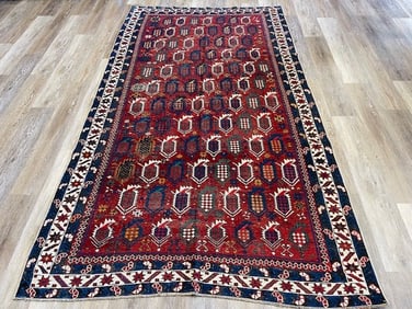 Antique Shirvan caucasian Rug-4936