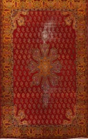 Antique Vegetable Dye Oushak Persian Area Rug 10x13