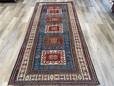 Dated Antique Karachof Kazak Caucasian Rug-5141