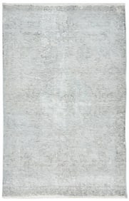 Antique Muted Floral 2'7X4'3 Distressed Vintage Oriental Rug