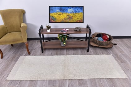 2'1'' x 7'2'' Handmade Vintage Wool Rug - 240289