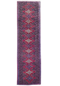 2.10 x 9.10 Red Semi Antique Persian Bijar Runner 71748