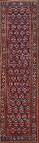 Pre-1900 Antique Vegetable Dye Karabakh Runner Rug 3x13