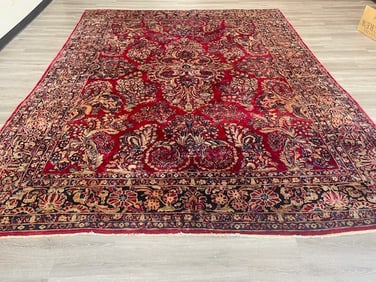 Antique Persian Sarouk Rug-4114