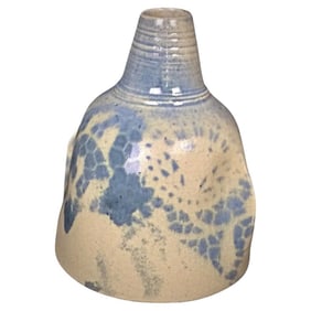 Charming Blue and White Faience Soliflore Vase – Signed and Numbered