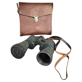 Vintage Pair of Hany-Look Aldersicht 12x50 Binoculars with Case