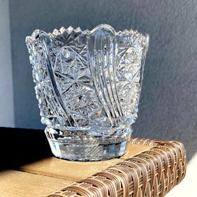 Vintage Bohemian crystal 24% PbO