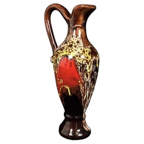 Charming Vallauris Ceramic Ewer or Soliflore – Signed, Vintage Home Deco