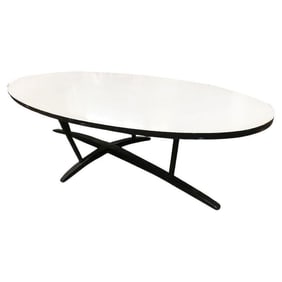 Large Mid-century 60" John Keal Inspired Surfboard Coffee Table With Formica Top