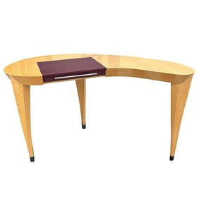 Dakota Jackson "Arabesque" Sculpted Sycamore Wood Writing Desk