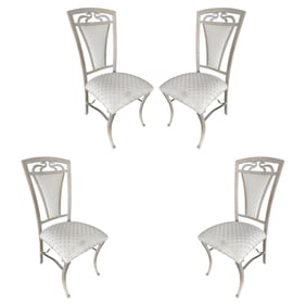 High Style Formal Dinning Steel Side Chair, Set of 4