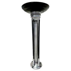Large 6-Foot Art Deco Revival Machine Age Torchiere Floor Lamp, 2 Available