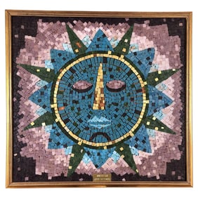 Mosaic Art "Winter Sun" Signed by Joyce Dittermore
