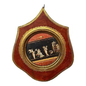 Mid Century Neoclassical Themed Florentine Frame or Wall Plaque