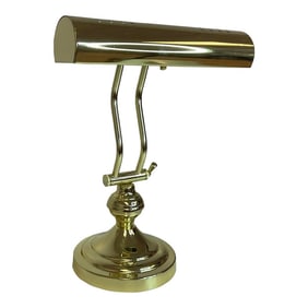 1970s Mid-Century Adjustable Brass Piano Desk Lamp