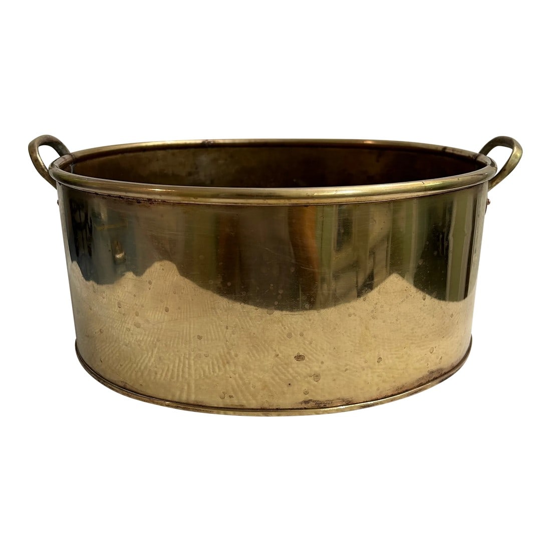 Vintage English Brass Preserve Pot or Planter (1 of 8)
