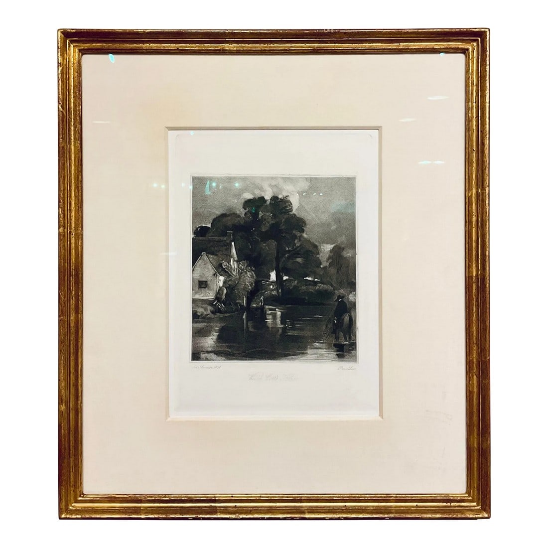 Antique Black and White Engraving Landscape of â€œWilly Lottâ€™s (1 of 5)