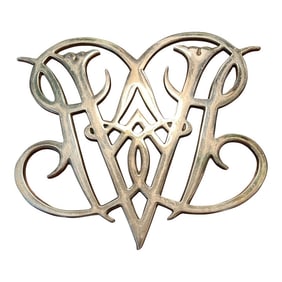 1970’s Virginia Metal Crafters Williamsburg Queen Anne Solid Brass Trivet