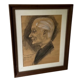 1970s Signed and Framed Tlaquepaque Pastel Drawing