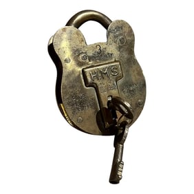 Hms Admiralty Solid Brass Lock Jas Morgan & Sons England