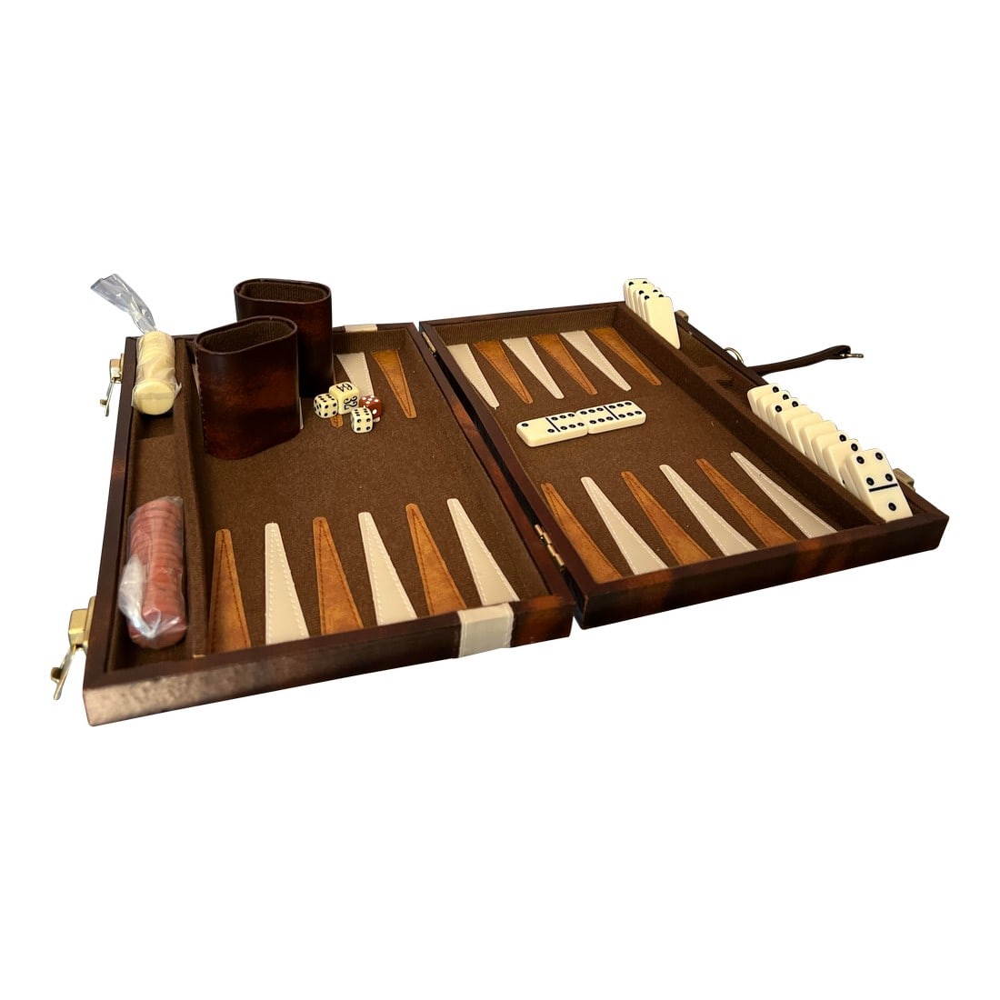 1970s Petite Dominoes and Checkers Travel Set With Case (1 of 9)