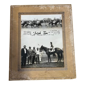 1960s Equestrian Photograph of a Horse Race Winner at Monmouth Park n.j.