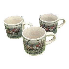 1970s Equestrian Mugs- Set of 3