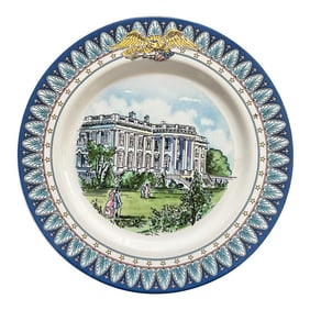 Tiffany & Co. Whitehouse Bicentennial Plate Made in Portugal, 1992