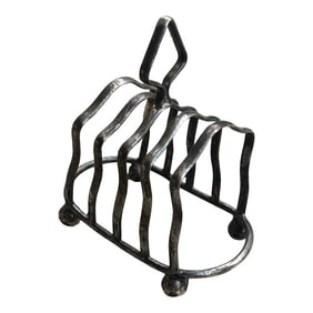 1970s Small Silver-tone Metal Envelope Holder/Desk Accessory