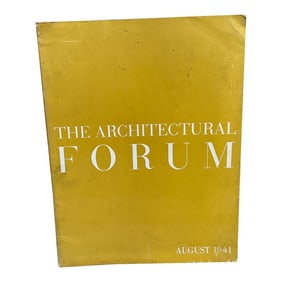 The Architectural Forum August 1941 Magazine Time Inc
