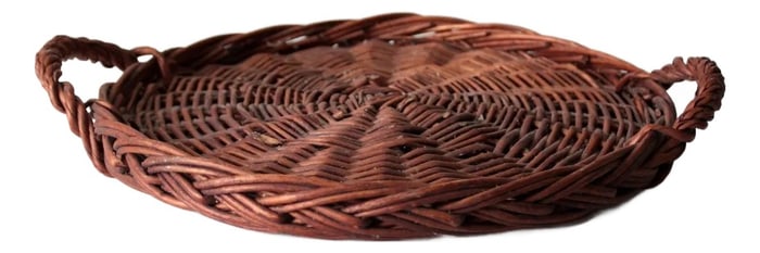 Vintage Wicker Tray