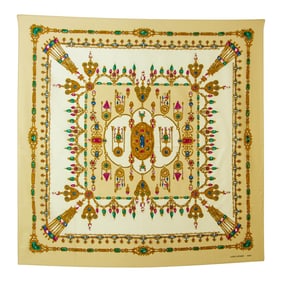 Loris Azzaro Paris Silk Scarf 1980s