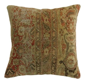 Shabby Chic Antique Tabriz Rug Pillow