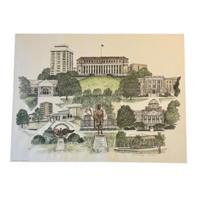 1980s Texas a & M University Print by Liz Bryant