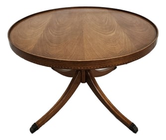 Round Mahogany Side Table - Mersman