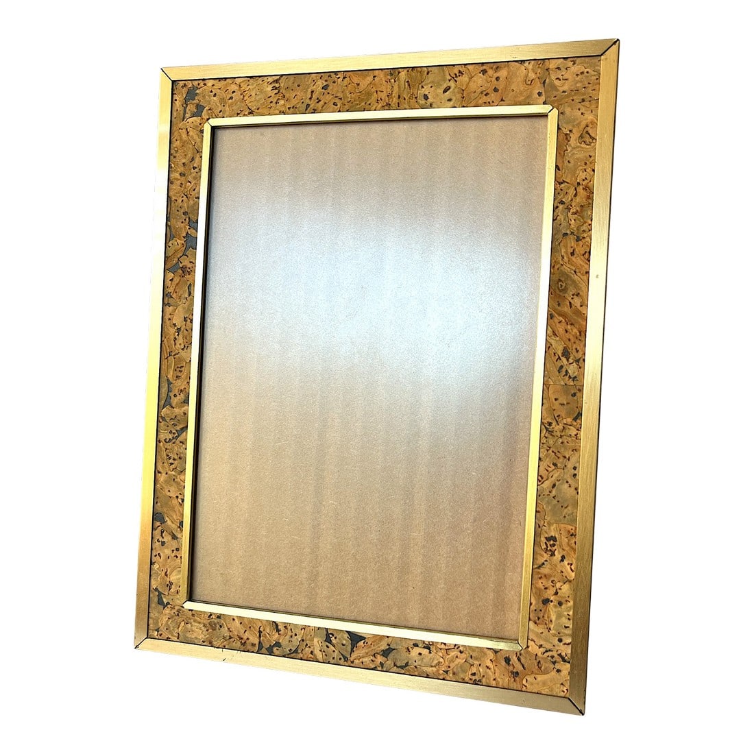1970s Italian Modern Brass and Cork Picture Frame (1 of 5)