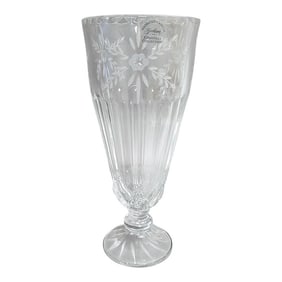 Gorham Handcut Crystal Vase, Chantilly Collection, 1990s
