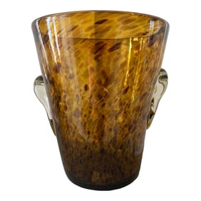 Murano Leopard Glass Champagne Bucket