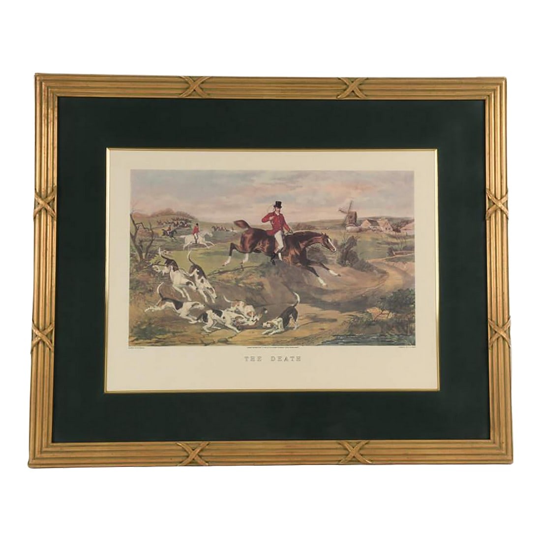 Framed Lithograph "The Death" Engraved by C. R. Stock After W. Shayer (1 of 9)