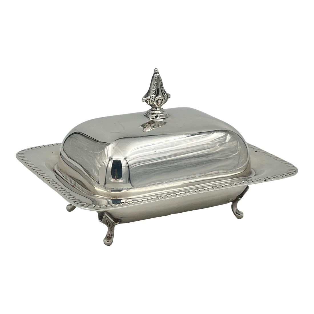 Vintage Sheffield Silver Co. Silverplate Covered Butter Dish With Glass Liner (1 of 12)