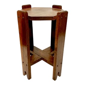 1920s Antique Folk Art Art Deco Arts & Crafts Plant Stand.