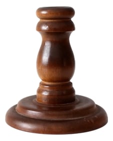 Vintage Wooden Candlestick Holder