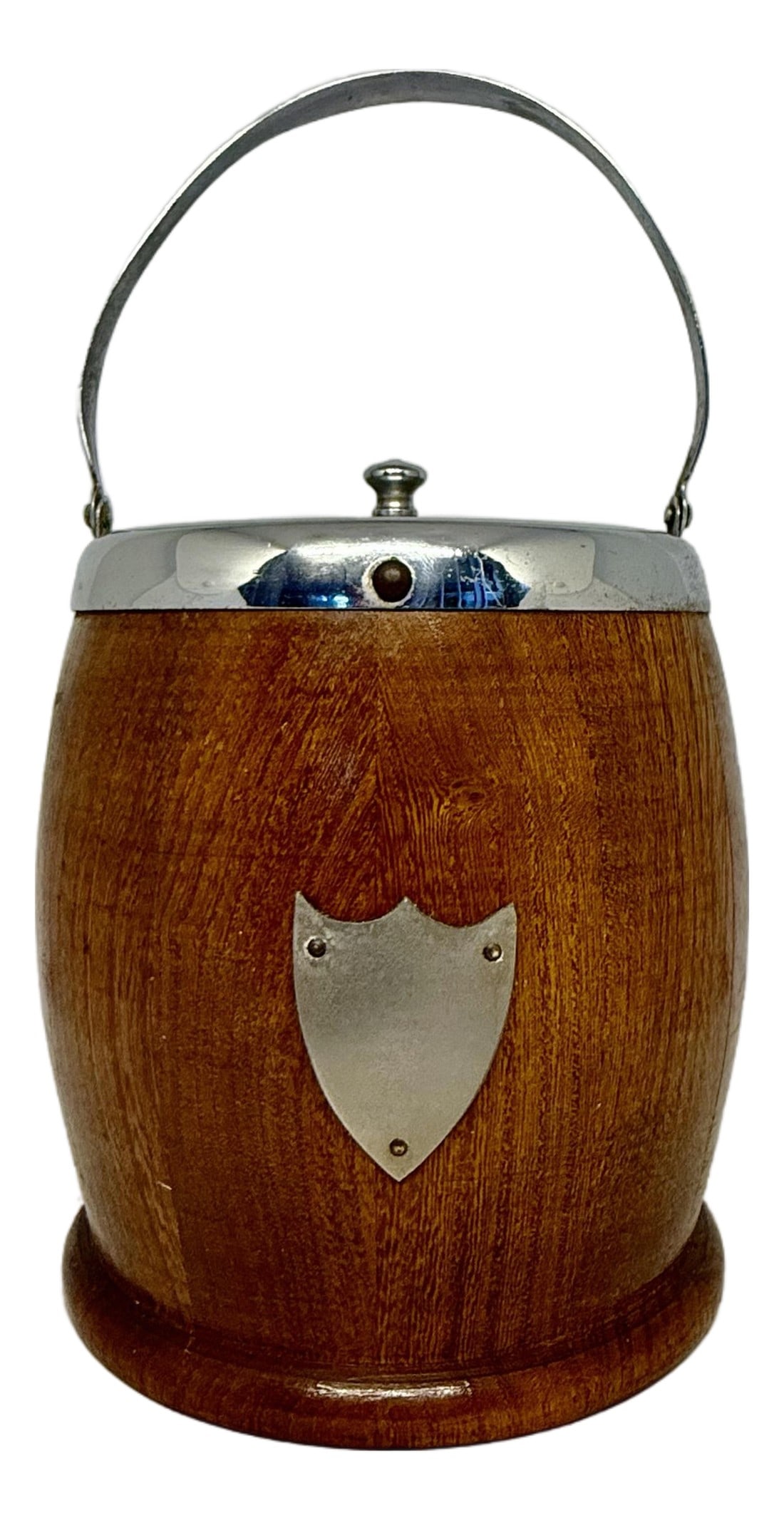 Vintage English Oak Biscuit Barrel With Ceramic Insert (1 of 12)