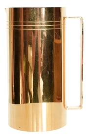1960s Tommi Parzinger Pitcher 24k Gold Dorlyn Silversmiths