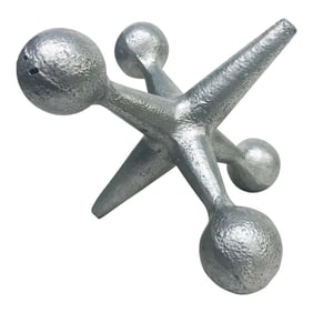 Vintage 1960s George Nelson Design Line Ca Silver Jack Bookend Modern Pop Art