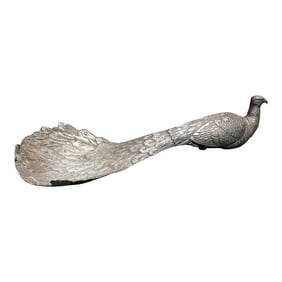 1970s Metal Peacock Bottle