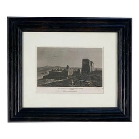 Regency Period Etching "The Temple of Apollinopolis Magna at Edfu"