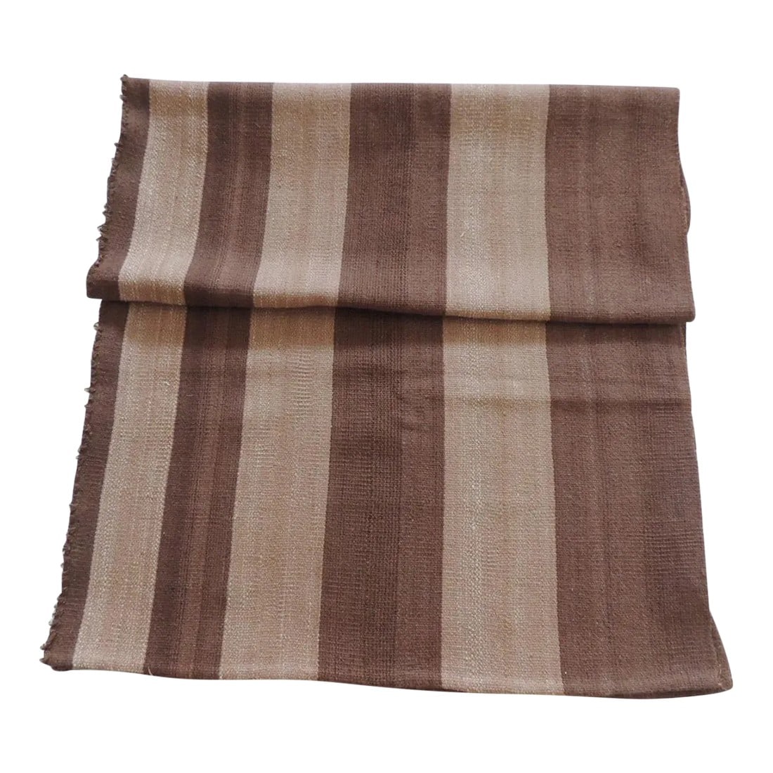 Vintage Brown and Camel Woven Textile (1 of 7)