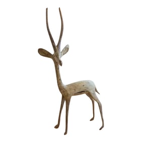 Vintage African Left Facing Brightly Oxidized Gazelle