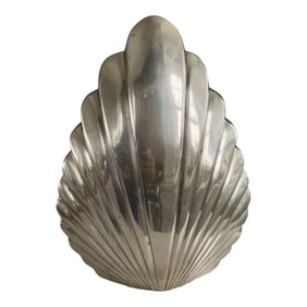 Mid Century Rosenthal Netter Shell Brass Vase